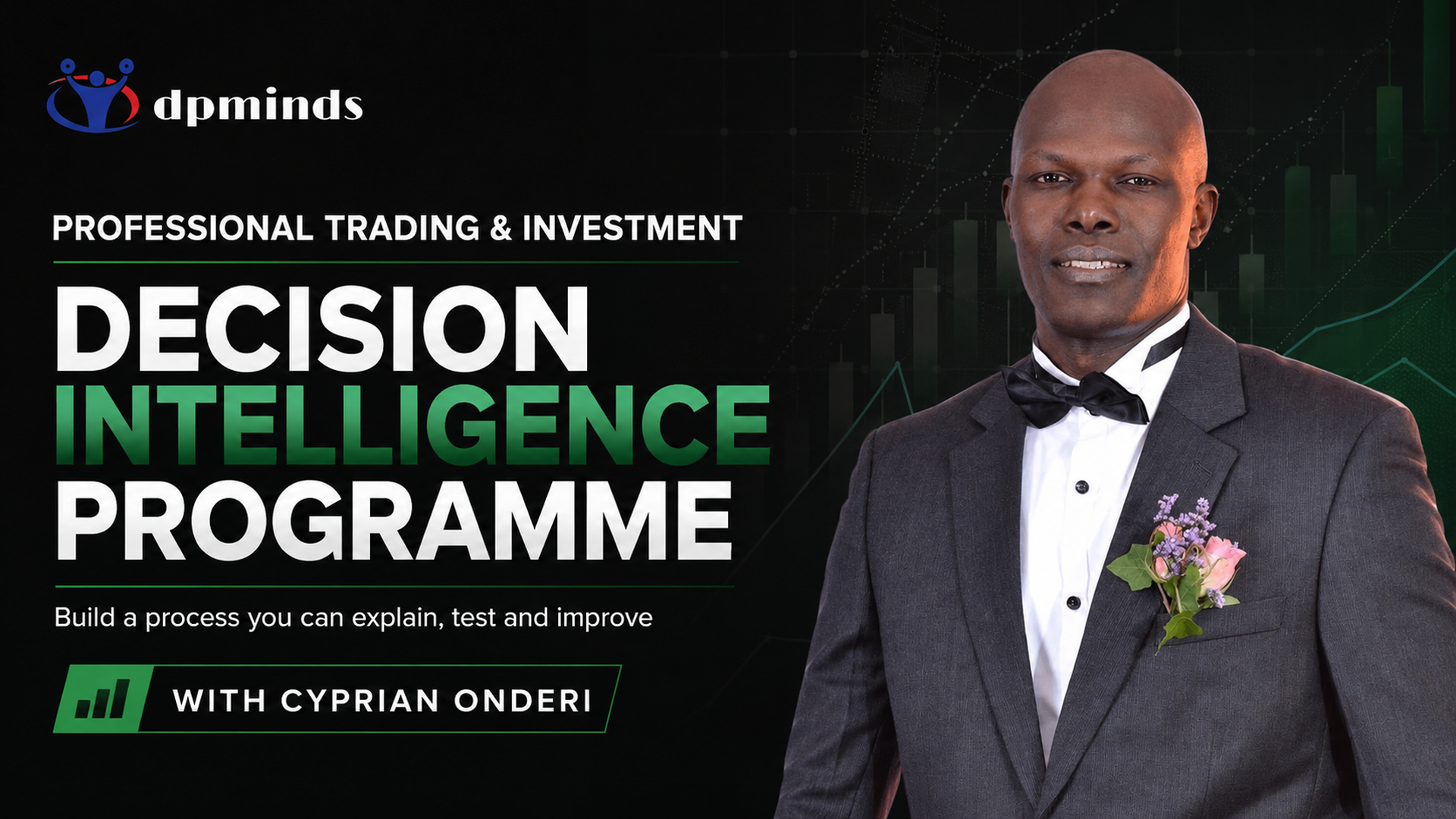 Cyprian Onderi presenting the DPMINDS professional trading and investment programme